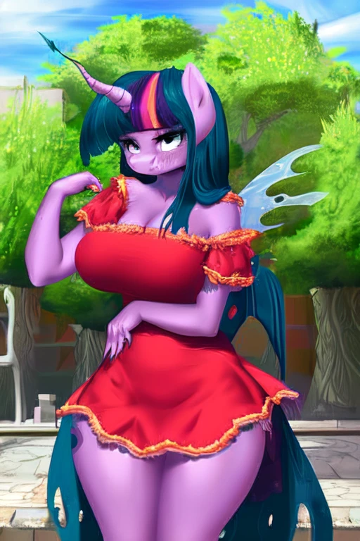 ((anthro pony flat chested flurry heart)), ((anthro futa queen chrysalis), score_9, score_8_up, dream prompt:score_9, female beautiful, detailed cute face, blushing, shocked expression, sex, reverse suspended congress, vaginal, looking surprised, looking down, crying, being carried, being held, rape, female/futa, messy hair,exposed breasts, hyper areola, detailed breasts, hyper nipples, spreading legs,