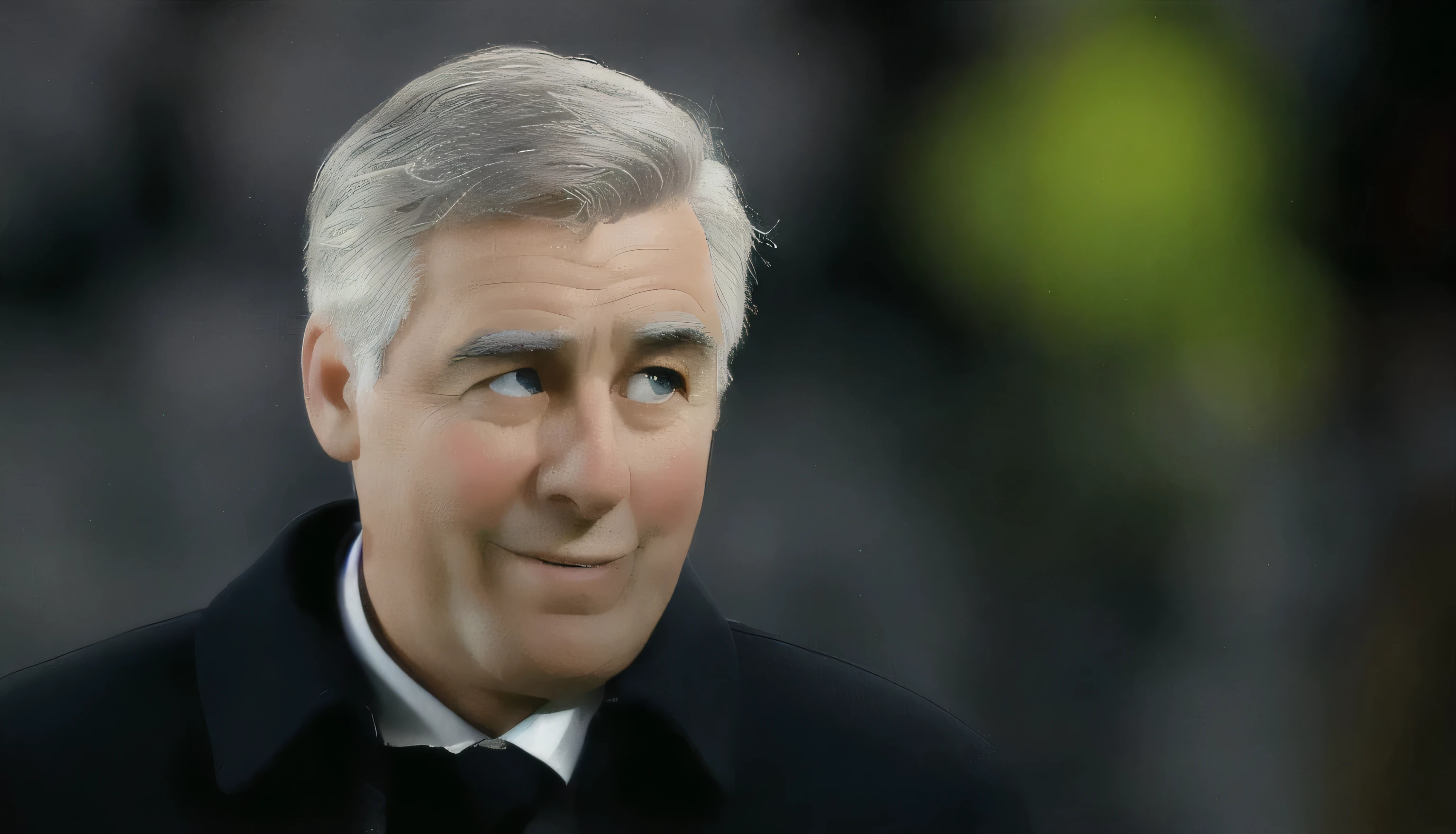 masterpiece, best quality, man in suit smiling and looking at the camera, Carlo ancelotti, disney style