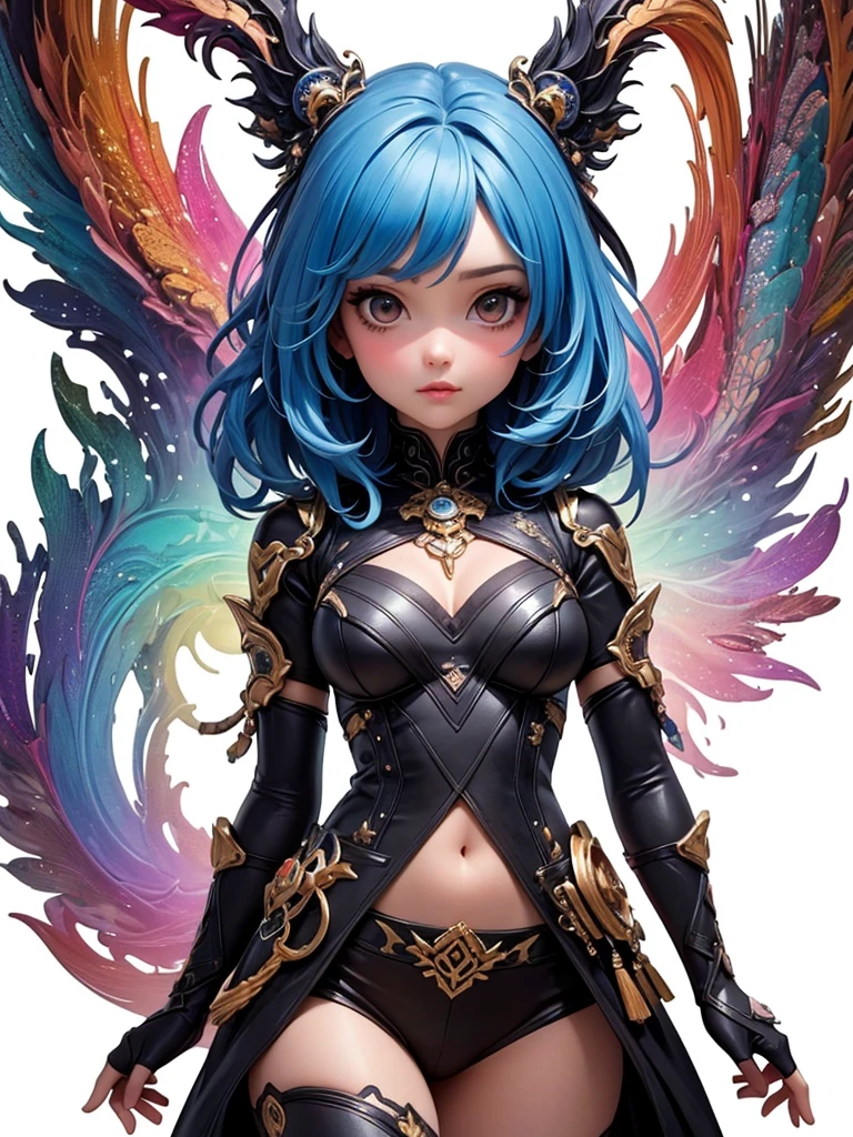 (masterpiece, top quality, best quality, official art, Beautiful and beautiful:1.2), (1 girl), Colored hair, extremely detailed,(fractal art:1.3),rich and colorful,most detailed