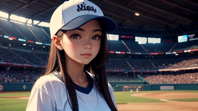One angel in a baseball cap.