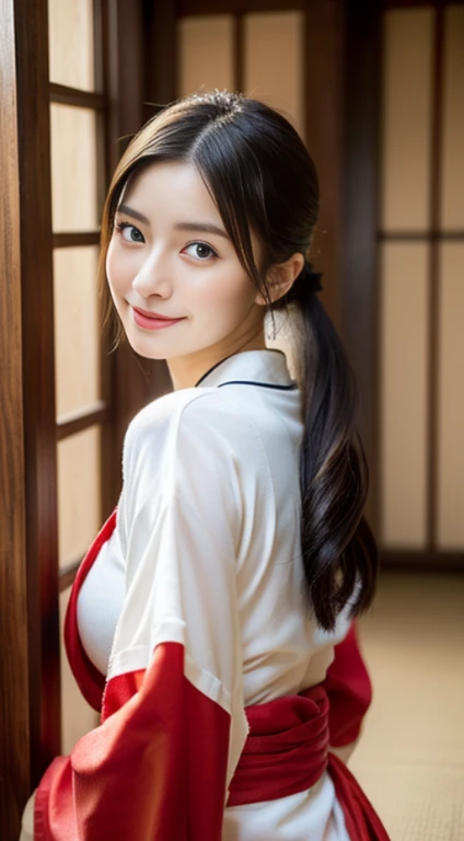(Highest quality, 4K, 8k, High resolution, masterpiece:1.2), Very detailed, (Realistic, photoRealistic, photo-Realistic:1.37)、Japanese、smile、One Girl、