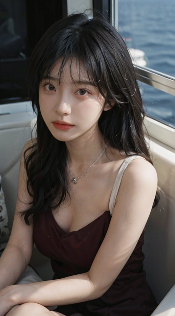 best qualtiy， 超高分辨率， （realisticlying：1.4）， Baoyu Girl， A pair of clear and moving peach blossom eyes,Royal Sister，sunshine on face，with long coiled hair，（ln the forest：1.4），（choker necklace：1.2），（Fair skin：1.9），（full bodyesbian：1.2）a sense of atmosphere，a beauty girl， ssmile，head straight-looking at viewer， closeup cleavage ，(Photorealistic:1.4),1girll,Sexy,(Pink lace bra:1.4),(Big breasts:1.9）,(Upper body:1.4),(Wet body),(:1.2)