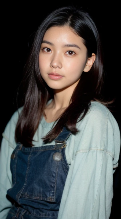 Amai Liu, nigth，Foto hiperdetalhada, Beautiful Korean kpop idol Woman, [Selvas|campo], Stars in the sky, Foco suave, dois bocados, filmgrain, Canon RF, F/2.8