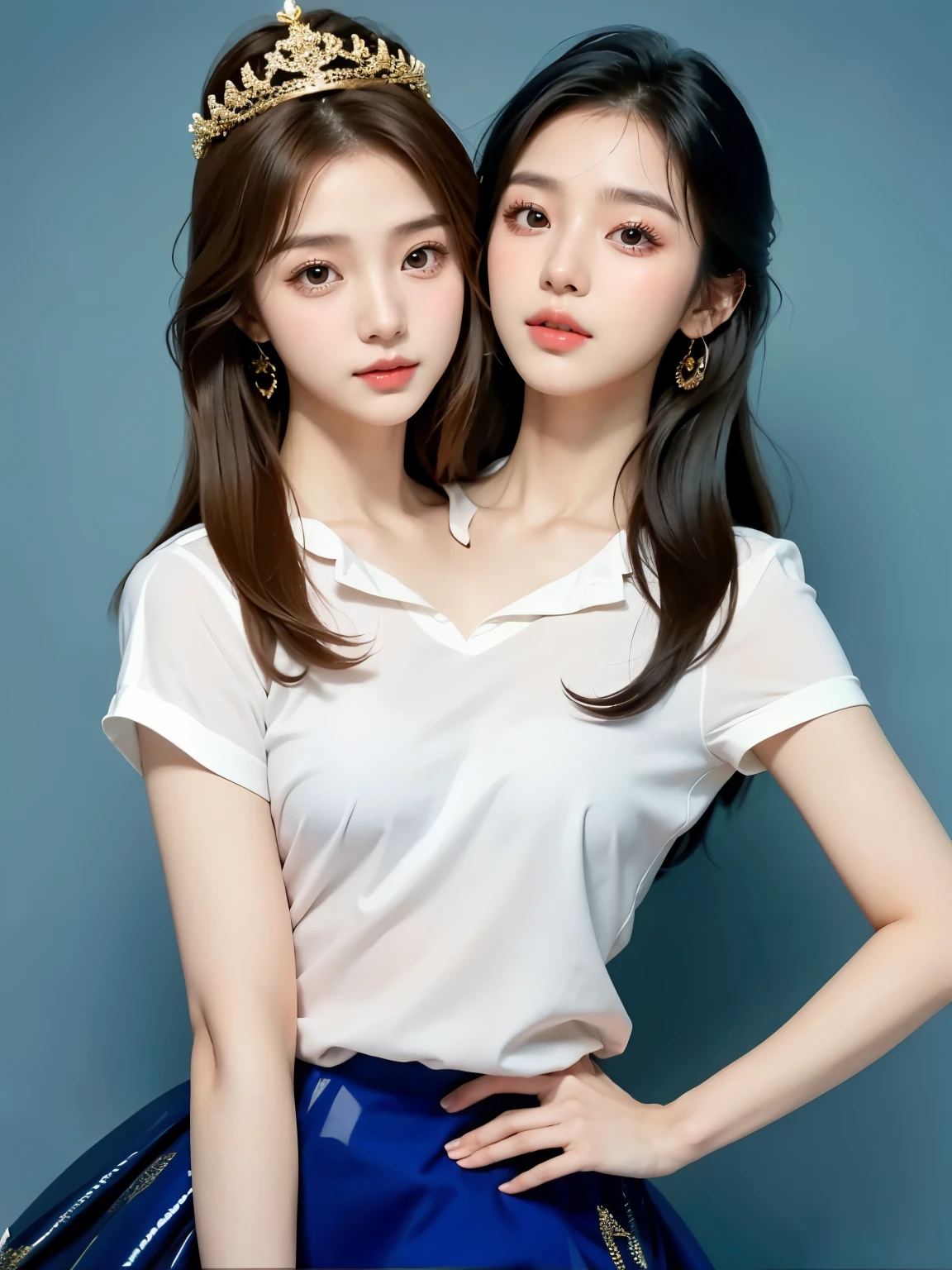 (2heads:1.2), korean young women