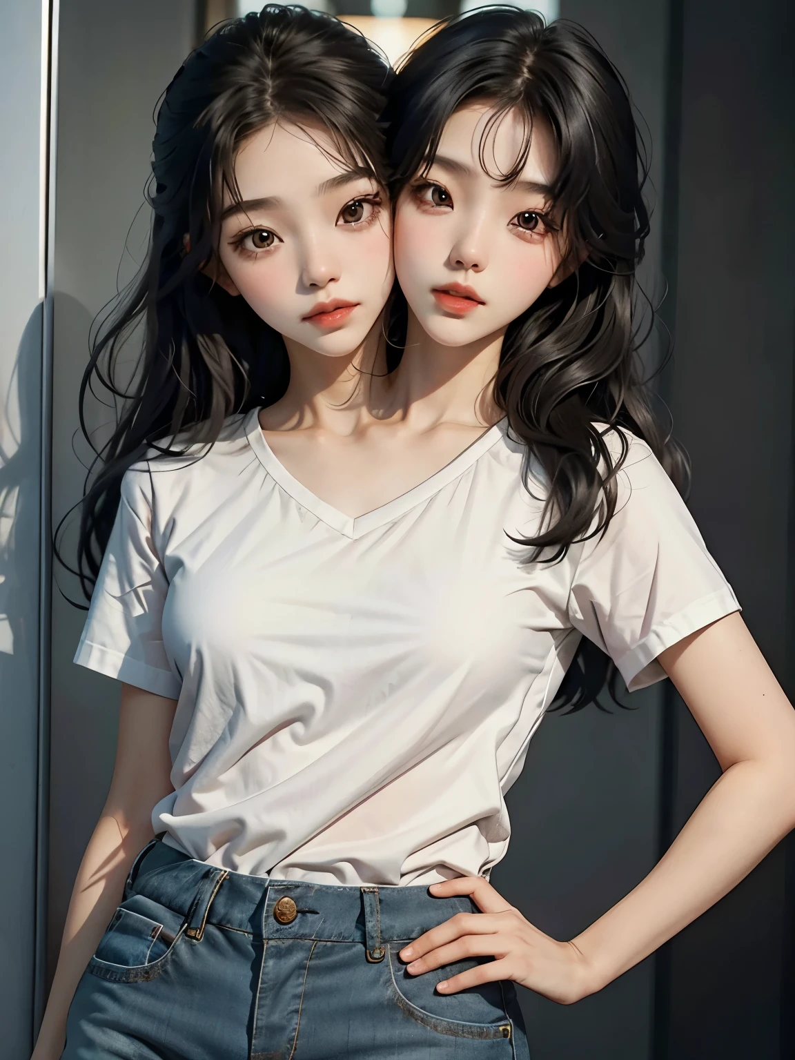 bestresolution, (2heads:1.2), korean young women, princesses
