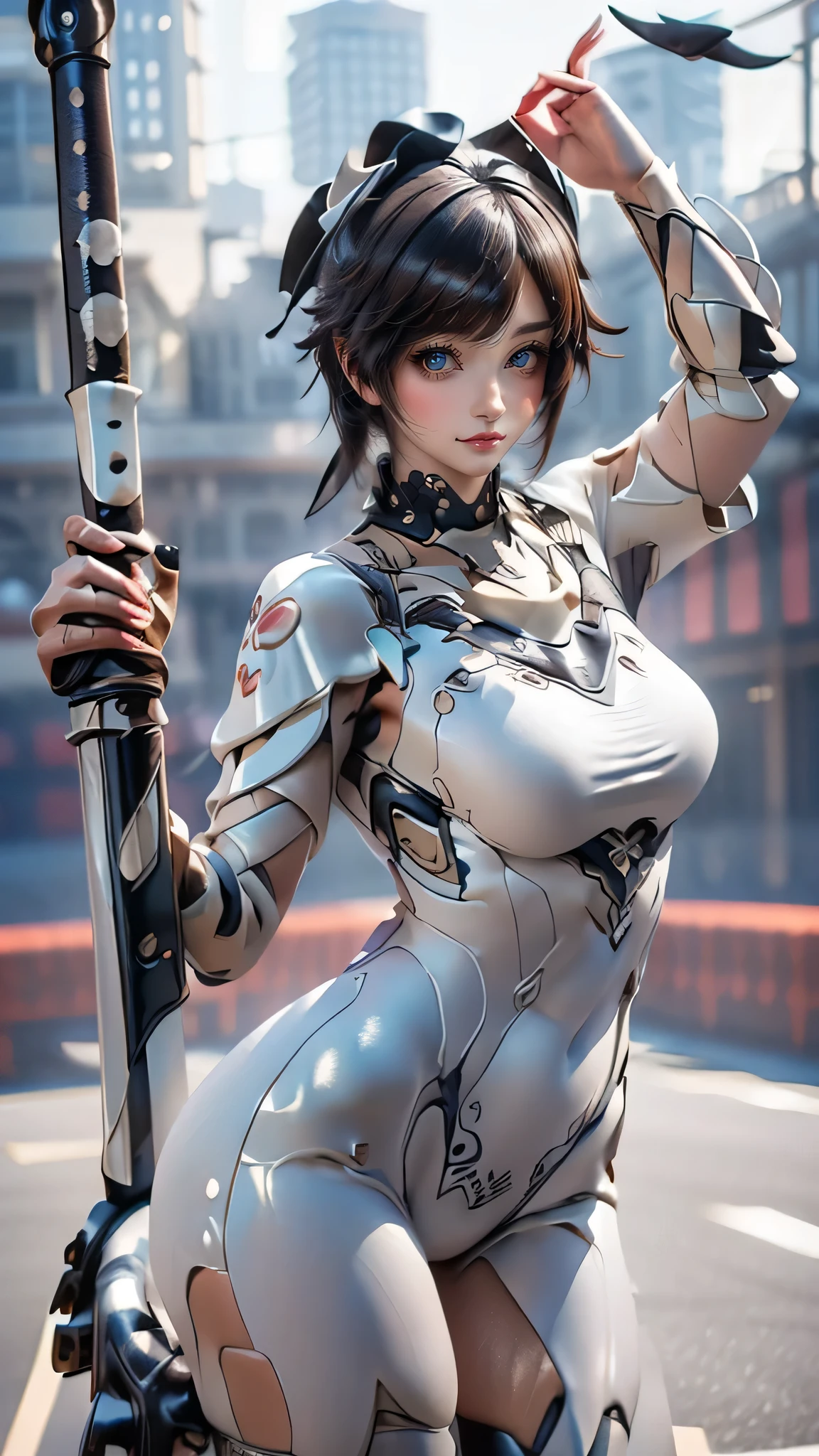 (Thin type),(large breasts),(random dance pose:1.5),(random hairstyle),(Highest image quality,(8K), Ultra-realistic, Best Quality, High quality, High Definition, high quality texture, high detailing, Beautiful detailed, fine detailed, extremely details CG, Detailed texture, realistic representation of face, masterpiece, presence)
