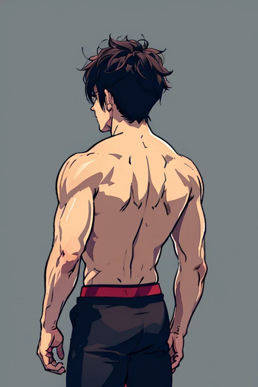 A boy around 17, with black curly hair, with sharingan in the naruto universe having sex with naked hinata, focus on the private parts
