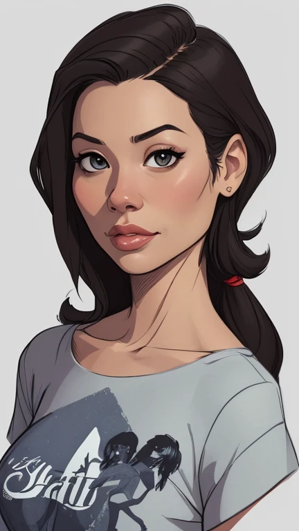 estilo de desenho animado:1.2), Lucy Liu mulher Imagem de desenho animado de uma mulher , roupas sensuais , garota super fofa, authoritarian would be facial expressioncartoon style illustration, estilo de arte dos desenhos animados, estilo de arte dos desenhos animados, digital illustration style, design de personagens altamente detalhado, arte digital detalhada fofa, City fan art, design de personagem retrato, beautiful digital illustration, retrato de alta qualidade, arte em quadrinhos, retrato do design do personagem, white background Buso without clothes and medium breasts beautiful and symmetrical body curves Cartoon style