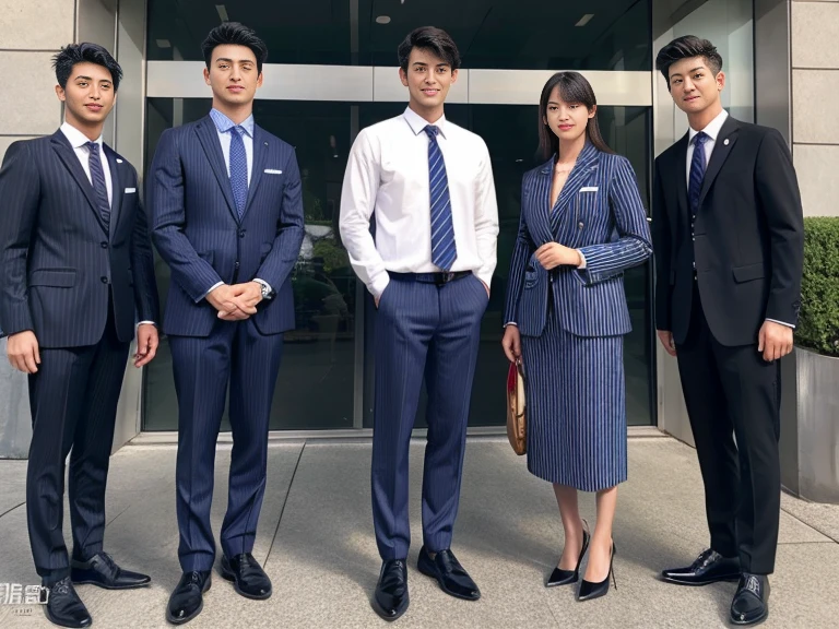 Fresh and handsome 20-year-old new employee、 (Super handsome guy in S-class suit)、 Japanese 20-year-old boy、 merchant、 ultra luxury suit、 striped suit、 office、 Stand up in a suitSyoung handsome man、 striped suit、 office、 Stand up in a suitSyoung handsome man、 striped suit、 (High-detail photos from CG Unity 8K)、 (a very detailedSThe handsome guy in the class)、 (The photos are real)、 ((top quality))、 Super detailed、 (masterpiece)、 Ultra high quality、 High、 gentleman、、 (masterpiece)、 Ultra high quality、 High、 gentleman、very beautiful hair、 bright photos、 As handsome as a model、 As handsome as an idol、 luxury watches、