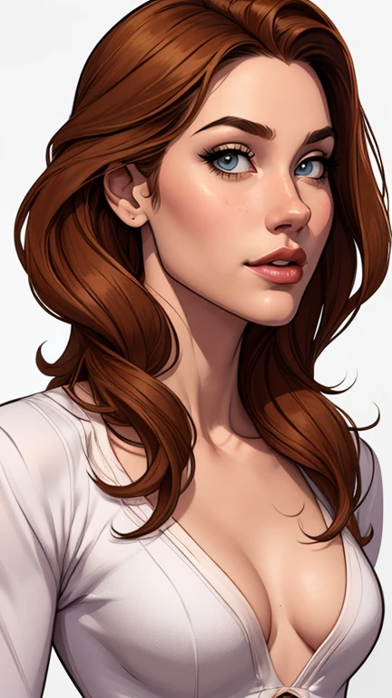 estilo de desenho animado:1.2), Cartoon style Actress Mônica Bellucciwoman Cartoon image of a woman , roupas sensuais , garota super fofa, cartoon style illustration, estilo de arte dos desenhos animados, estilo de arte dos desenhos animados, digital illustration style, design de personagens altamente detalhado, arte digital detalhada fofa, City fan art, design de personagem retrato, beautiful digital illustration, retrato de alta qualidade, arte em quadrinhos, retrato do design do personagem, white background Buso without clothes and medium breasts female character from The Lord of the Rings Cartoon style
