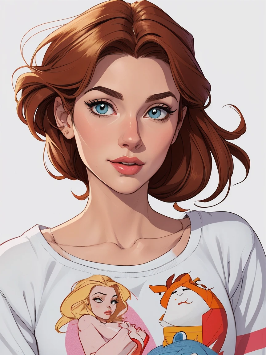 estilo de desenho animado:1.2), estilo Cartoon Atriz Cristina Ricci mulher Imagem de desenho animado de uma mulher , roupas sensuais , garota super fofa, cartoon style illustration, estilo de arte dos desenhos animados, estilo de arte dos desenhos animados, digital illustration style, design de personagens altamente detalhado, arte digital detalhada fofa, City fan art, design de personagem retrato, beautiful digital illustration, retrato de alta qualidade, arte em quadrinhos, retrato do design do personagem, white background Buso without clothes and medium breasts female character from The Lord of the Rings Cartoon style