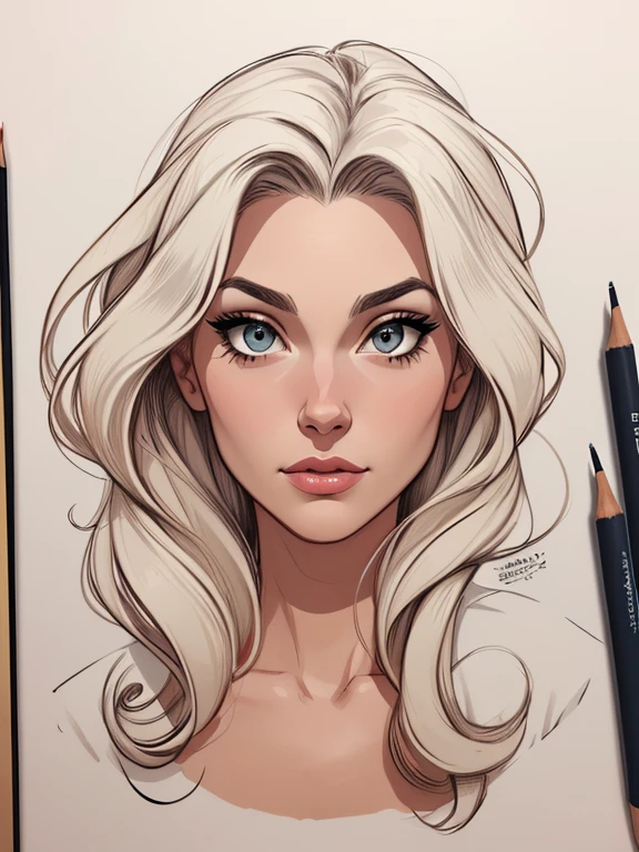 estilo de desenho animado:1.2), Jennifer anistonmulher Imagem de desenho animado de uma mulher , roupas sensuais , garota super fofa, authoritarian would be facial expressioncartoon style illustration, estilo de arte dos desenhos animados, estilo de arte dos desenhos animados, digital illustration style, design de personagens altamente detalhado, arte digital detalhada fofa, City fan art, design de personagem retrato, beautiful digital illustration, retrato de alta qualidade, arte em quadrinhos, retrato do design do personagem, white background Buso without clothes and medium breasts, beautiful and symmetrical body curves