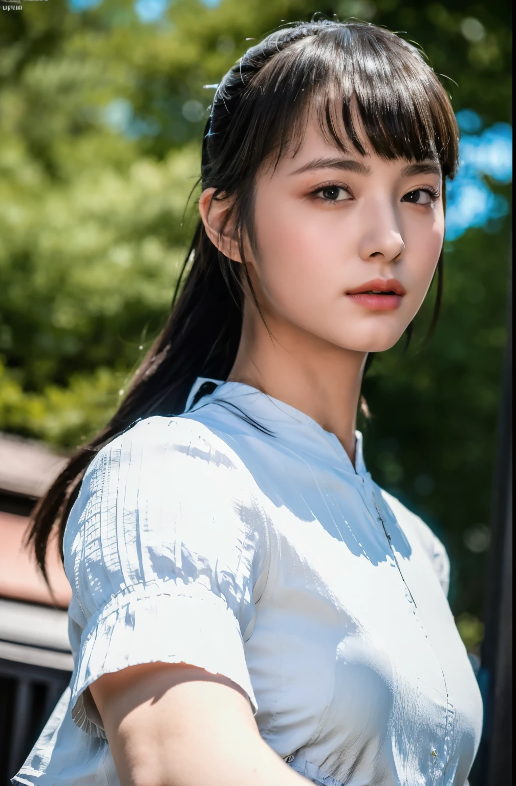 (8k, RAW photo, best quality, masterpiece:1.2), ultra detailed, ultra high res,
(realistic, photo realistic:1.37), high detail RAW color photo, professional photograph,
an extremely delicate and beautiful, extremely detailed, 8k wallpaper, black hair,chinese Beautiful girl,