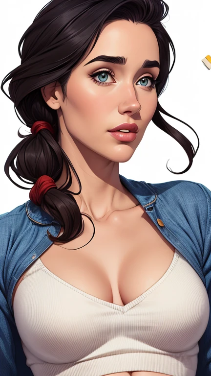 estilo de desenho animado:1.2), fundo branco mulher Imagem de desenho animado de uma mulher , roupas sensuais , garota super valente destemida , cartoon style illustration, estilo de arte dos desenhos animados, estilo de arte dos desenhos animados, digital illustration style, design de personagens altamente detalhado, arte digital detalhada fofa, City fan art, design de personagem retrato, beautiful digital illustration, retrato de alta qualidade, arte em quadrinhos, retrato do design do personagem, white background Undressed busty and medium breasts female character cast of friends with 80s clothes and 80s hairstyle