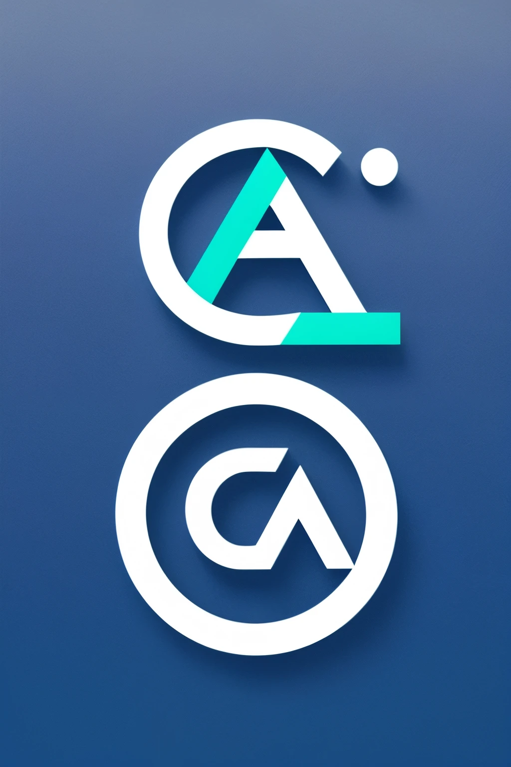 A circular corporate logo in AAA's master style, featuring three interconnected blue A's representing artificial intelligence and advanced technology. The logo design boasts a minimalist and automatic layout, showcasing intricate and clean lines that portray a modern and sophisticated corporate identity. The chip-like details add an extra layer of intrigue and sophistication, making it a striking and memorable symbol for any tech-savvy business.