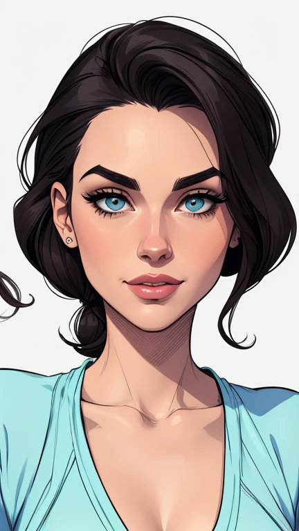estilo de desenho animado:1.2), fundo branco mulher Imagem de desenho animado de uma mulher , roupas sensuais , garota super valente destemida , cartoon style illustration, estilo de arte dos desenhos animados, estilo de arte dos desenhos animados, digital illustration style, design de personagens altamente detalhado, arte digital detalhada fofa, City fan art, design de personagem retrato, beautiful digital illustration, retrato de alta qualidade, arte em quadrinhos, retrato do design do personagem, white background Busty without clothes and medium breasts female character cast of friends with 80's clothes and 80's hairstyle Cartoon style