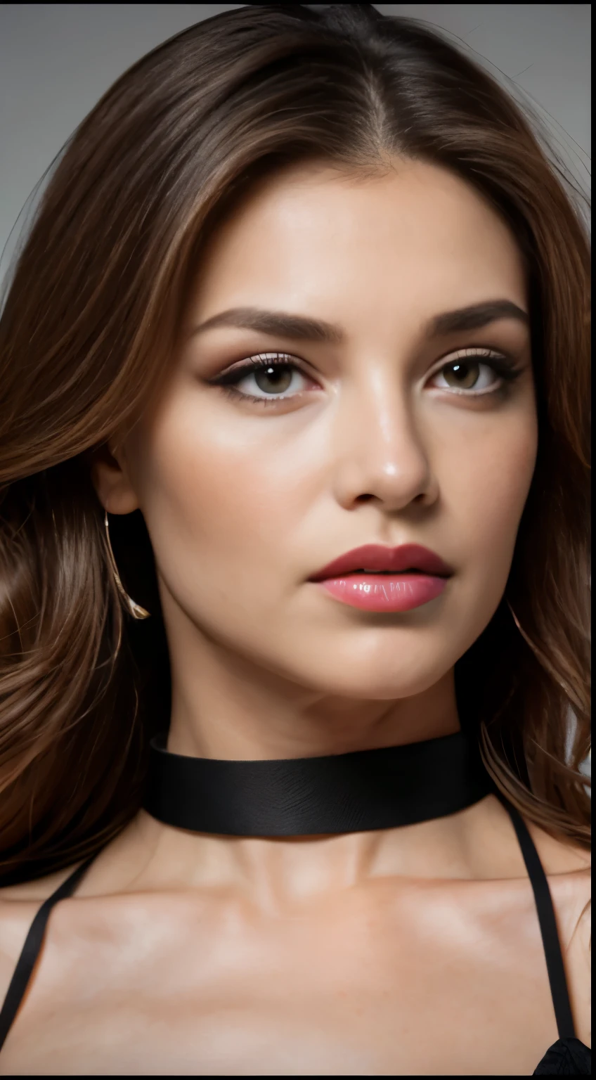 Model Adriana Lima, [[[[[closeup]]]], [[[[chest]]], [[[[neck]]]], [[[[shoulders]]], perfect eyes, perfect iris, perfect lips, perfect teeth, perfect skin, soft front light, brightness, HDR, (soft colors: 1.2)