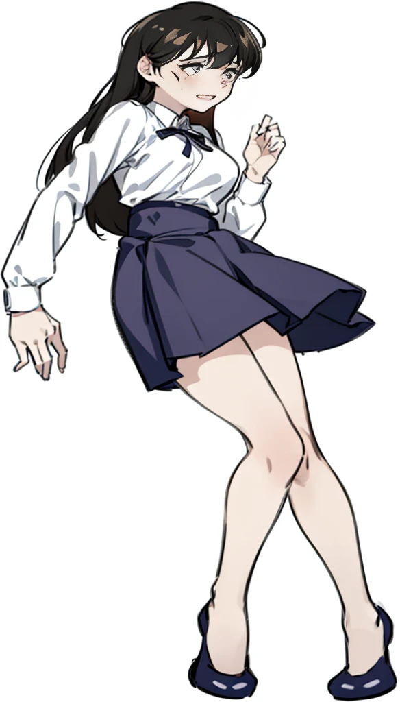 Anime girl wearing skirt, shirt and tie, sick. High, Anime girl wearing black dress, 《Steins;Gate》Mayuri Shiina in, Danganronpa Nanami Qianqiu, Junko Ejima, Controversy of Koimaru, Hinata Hinata, wearing clothes, ace lawyer maya fey, anime full body illustration