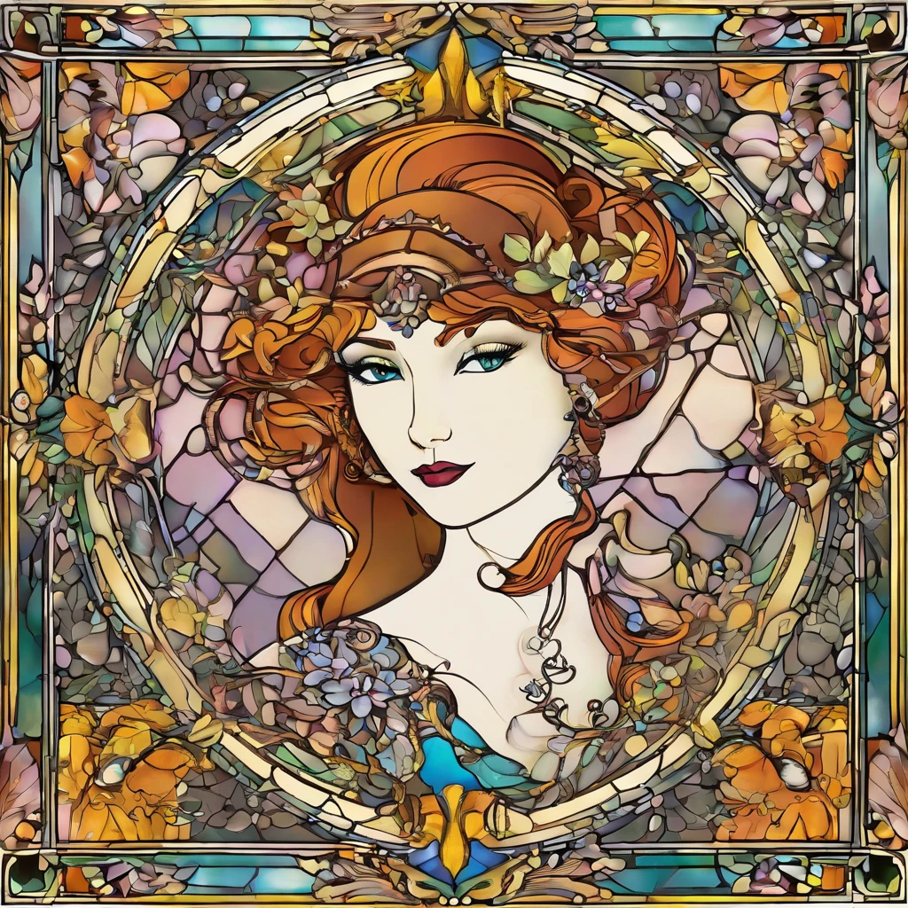 A stunning piece of concept art featuring a luxurious Art Nouveau square type frame with the highest possible contrast, featuring intricate undulations. The frame is ornate and finely crafted, adorned with detailed patterns and colors and delicate curved lines. In the center, there is a round, empty hole, occupying 80% of the frame. The overall design symbolizes the coffee break, exudes elegance and sophistication. The image should have extremely balanced lighting to make details visible across the entire model, with very clear and sharp edges and textures. The design should feature strong shadows and intense highlights to accentuate different levels and surfaces, ensuring that no details are obscured. The overall composition emphasizes the intricate details and overall balance of the design. The overall composition is vibrant and inviting, capturing the essence of a perfect coffee break.