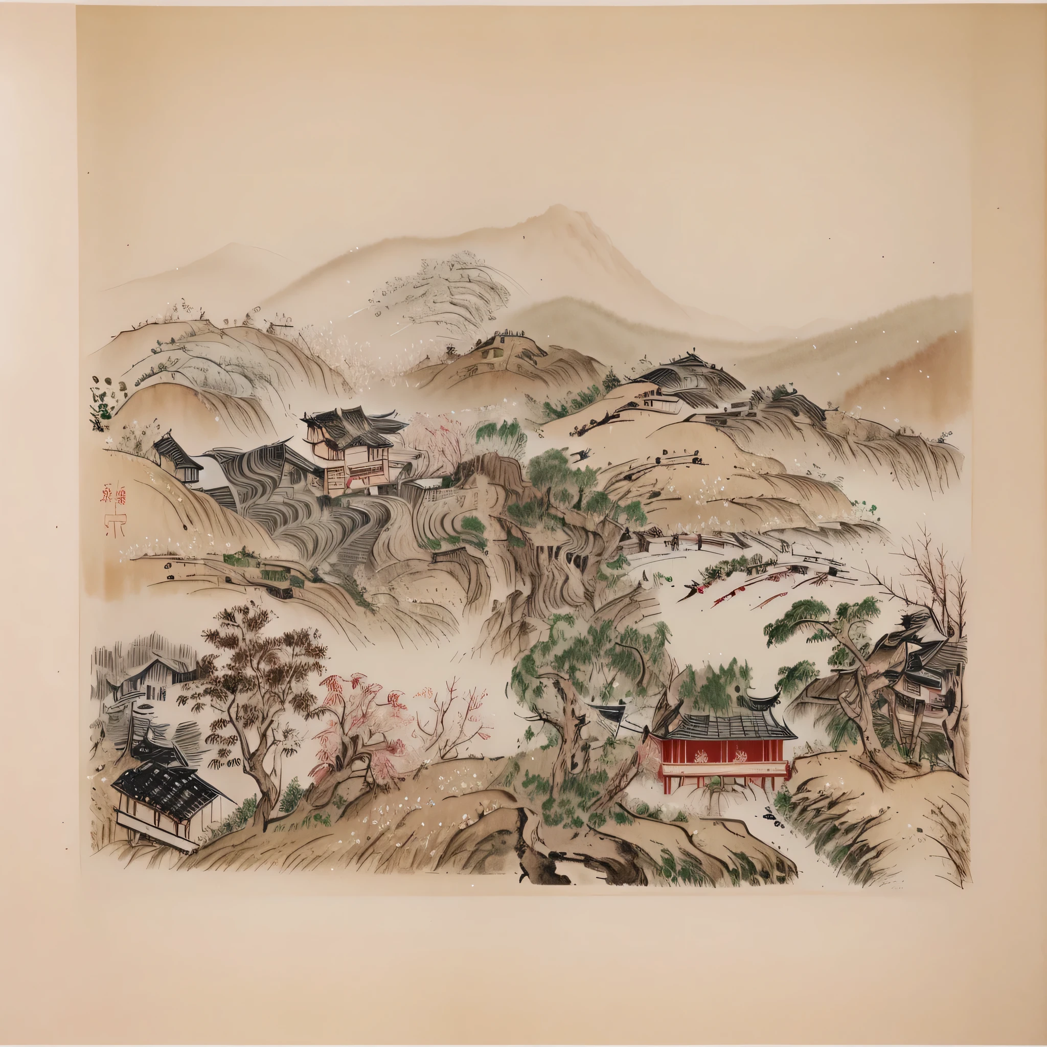 Chinese painting effect,Elegant,Old