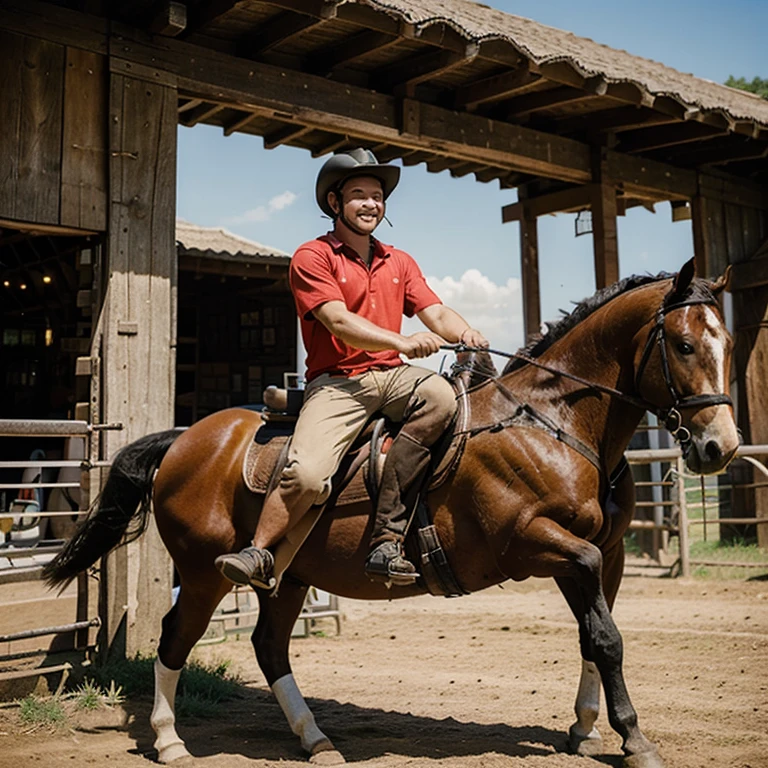 25 years old boy ride horse adventure 