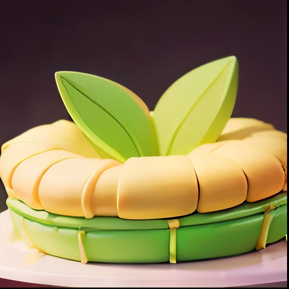 Cute pastel green pastry