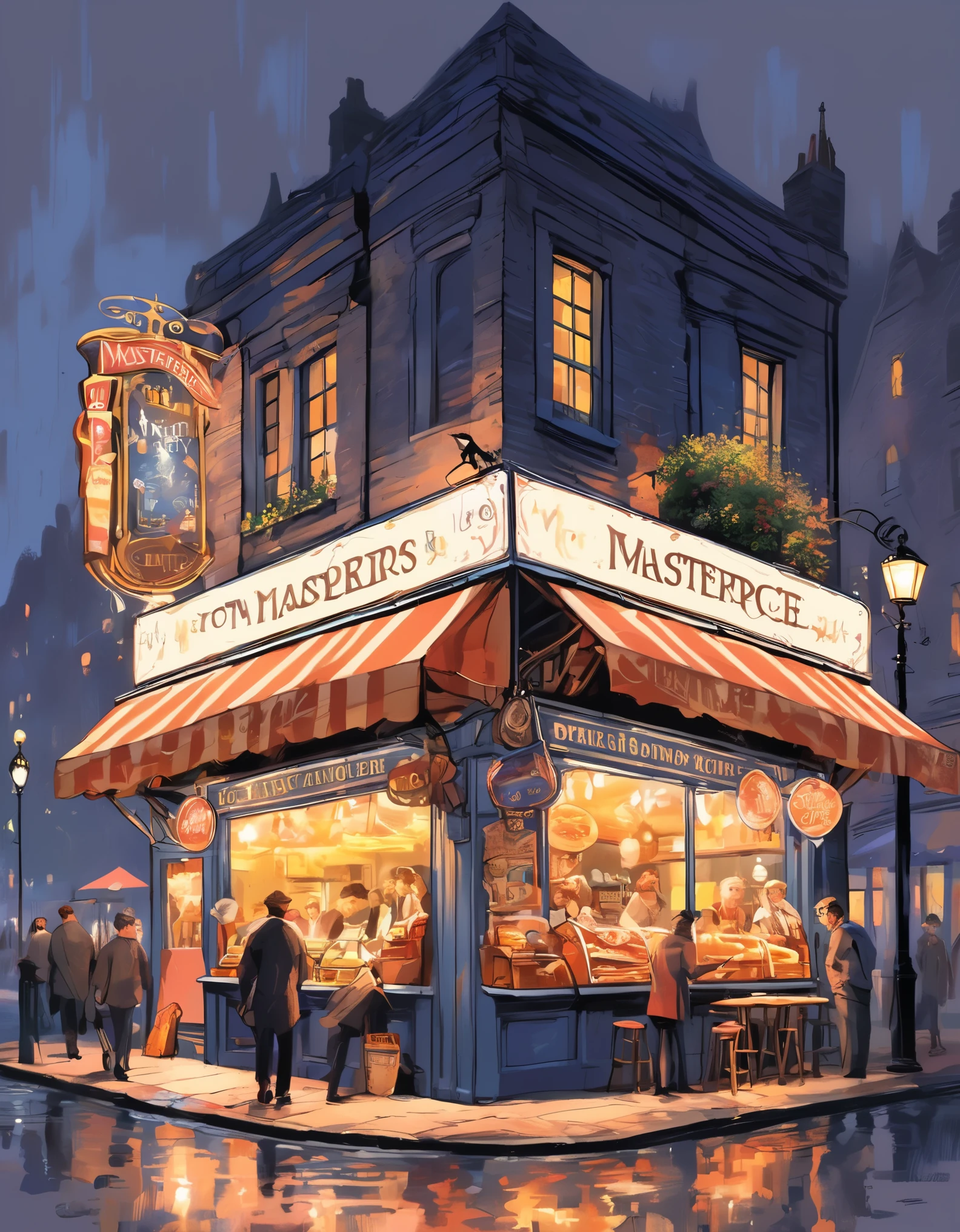 [(Transparent Background: 1.5)::5],(((masterpiece))),(((best quality))),(((Very detailed))),illustration, mystery,Bright colors, shining , (Impressionism: 1.4), ready to eat, French fries, bucket, fish and chips, (snack bar), (Food stalls;Street vendors), London, harry potter, harry potter, magical world, Restaurant, gourmet food, Catering Services, format, Font design, magic style, mystery字体, 