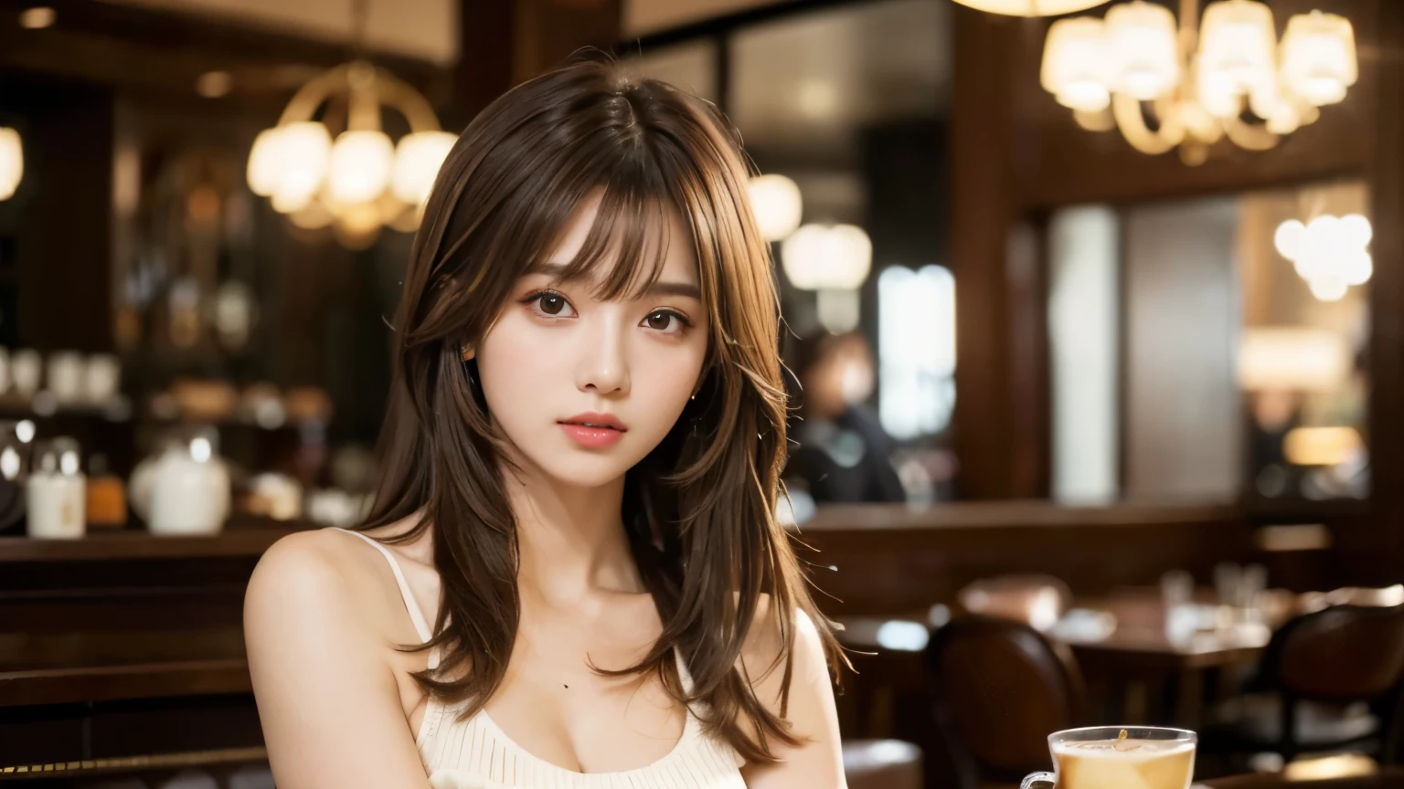 Tabletop, highest quality, figure, Super detailed, In detail, High resolution, 8k wallpaper, Perfect dynamic composition, Beautiful fine details , Hotel(but), Sexy Face,A face of ecstasy,The face at the peak of sexual arousal,Sex-excited face