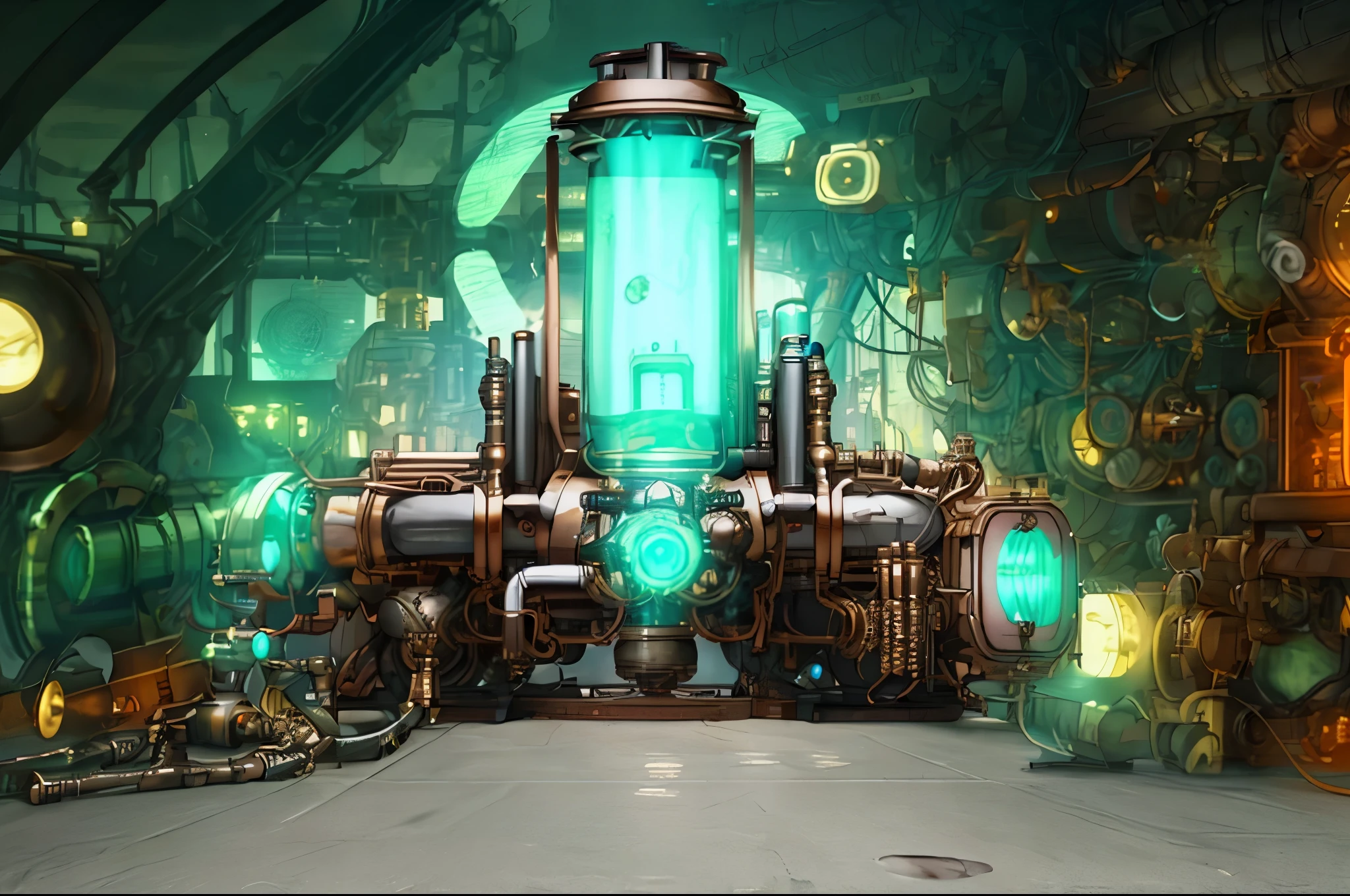 steampunk,reactor core,4k,8k,highest quality