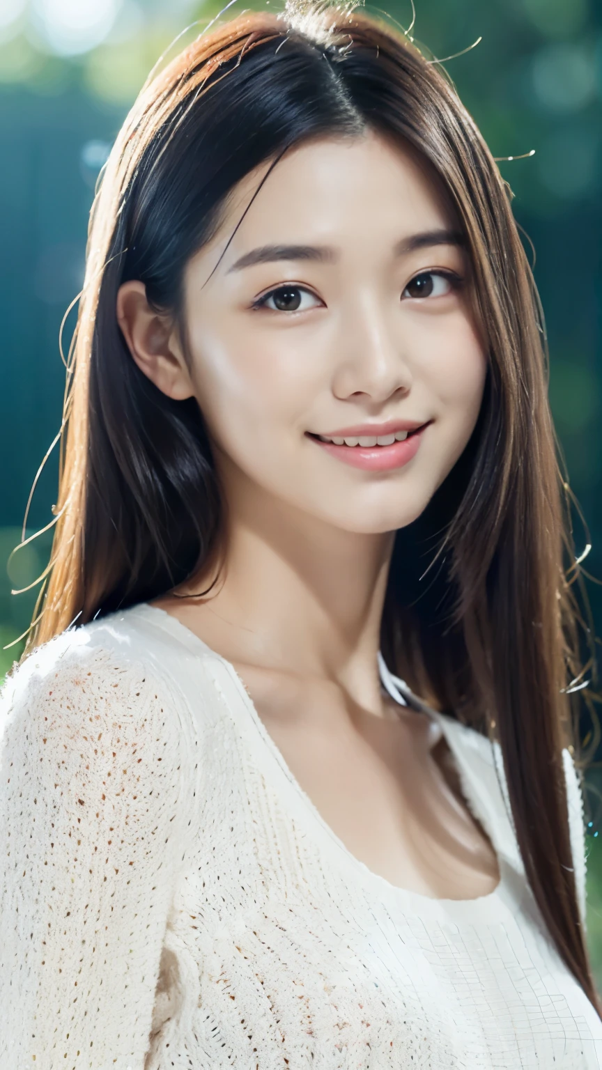 japanese girl、spring、Music circle、garden、(（best quality，master piece，超A high resolution）)，（Realistic：1.4），1 girl，from head to knees，dynamic posture，adult face，slim，Slender、(smile)，（shiny skin），（overview，frontage，twilight），white hair，white long hair，iridescent eyes，big bust，Top Fashion，mini skirt)，(clear eyes)，(clean nose)，(Clear lips)，(Fair skin)，(Ultra realistic textile texture)
