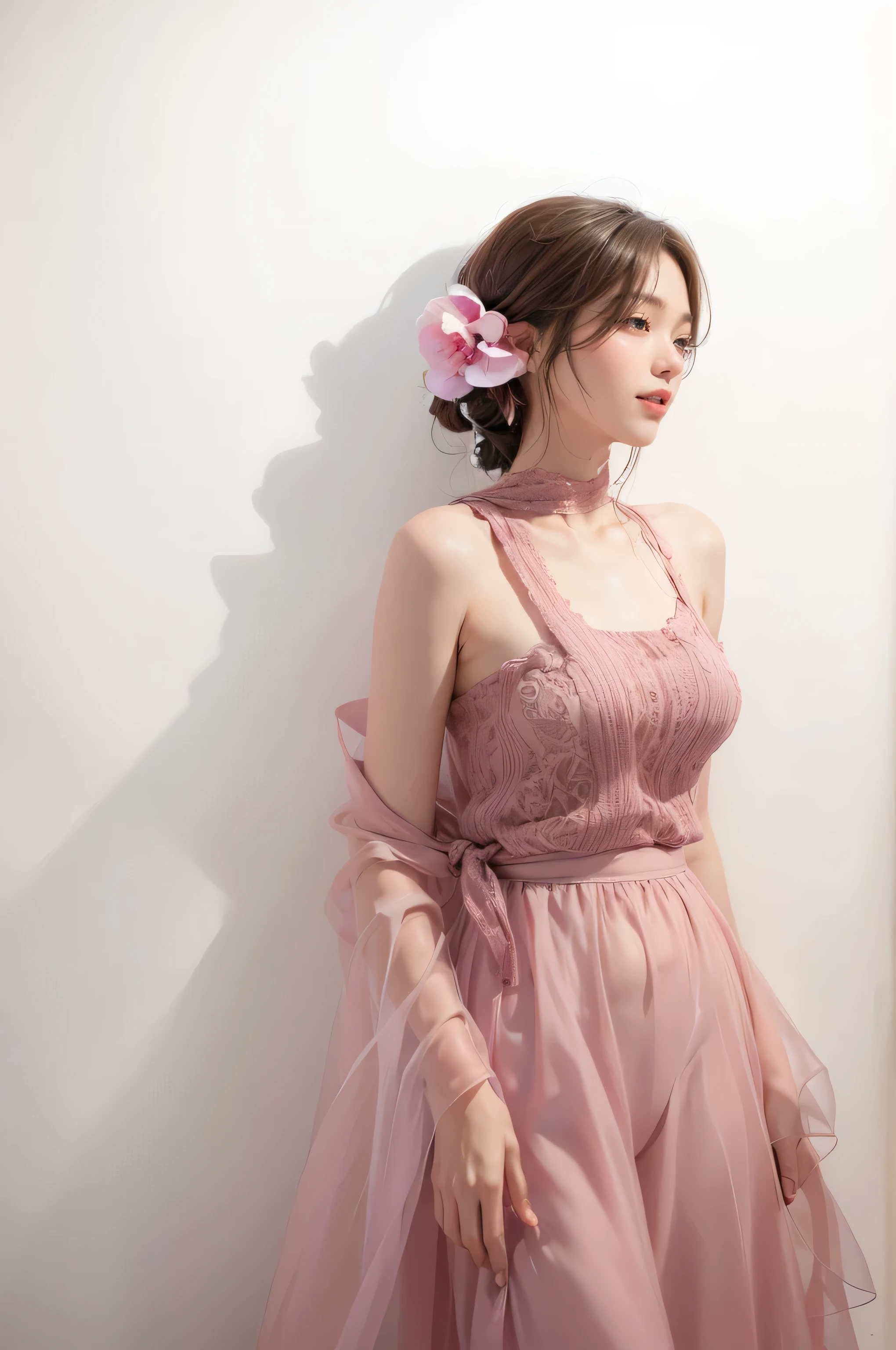 dried flower、Japan Beautiful Girls。Produces high-quality female images with an innovative artistic atmosphere that stands out in pastel colors。She has her own fashion style、Dressed in glamorous and soft pastel costumes。Against the background of a fantastic and fantastical landscape.、Pastel lights and abstract elements are interwoven。her pose is sophisticated.、Gives a sense of natural movement and dynamism。Light and shadow effects are presented attractively、The finely drawn faces and expressions are full of emotion、Full of charm...。The overall atmosphere is modern and innovative., still、It has a unique artistic touch.。This high quality image、Pastel colors look beautiful、Awakens visual stimulation and aesthetic sense、It interests the viewer、You will be amazed。Create pieces that incorporate the vibrancy and artistic elements of pastel colors。