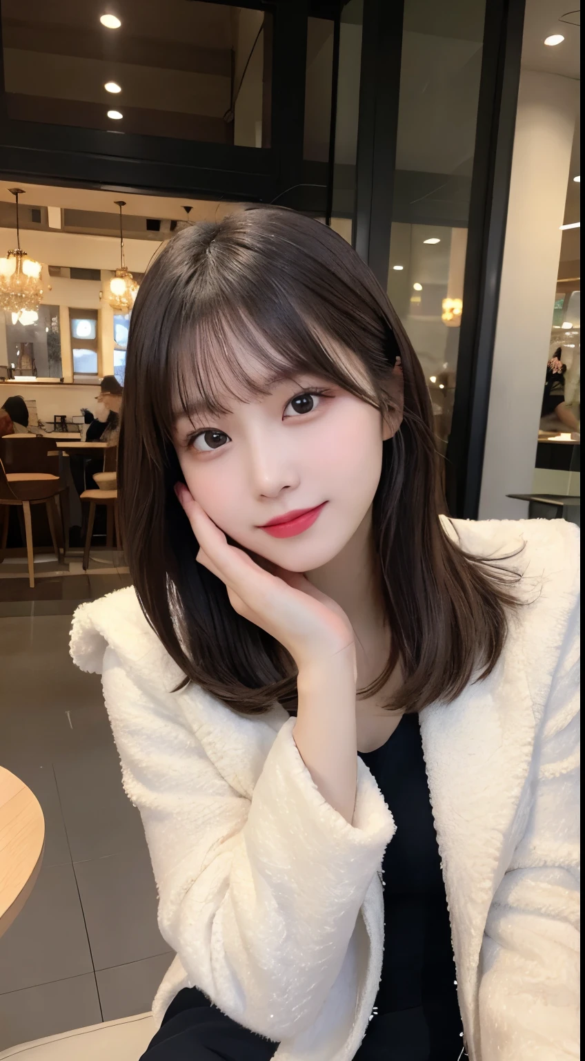 table top, highest quality, shape, Super detailed, finely, High resolution, 8k wallpaper, 完璧なダイナミックな構shape, beautiful and detailed eyes, long sleeve knit dress,straight hair, natural color lip, bold sexy pose、20 year old girl、cute,just the face,Create a sexy look,Face of sexual excitement at climax,just the face、blur the background、table top, highest quality, shape, Super detailed, finely, High resolution, 8k wallpaper, 完璧なダイナミックな構shape, beautiful and detailed eyes, winter dress,medium hair, small breasts, natural color lip, random sexy pose,smile,big city、20 year old girl、midnight、Beautiful and dense face、perfect and beautiful face,Big eyes、Raw photo、Spread your arms and legs wide、Express your best mood with your whole body、beautiful and detailed eyes、small face、beautiful duplex、slim face and style,luxury brand mink coat、blur the background、beautiful golden ratio face、Elegant feminine pose