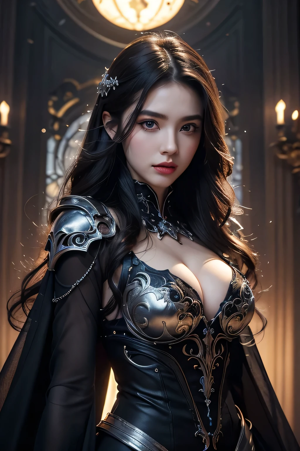 High-quality work,Realistic works,Super premium graphics,8K HD CG works,high quality graphics,High-definition and exquisite CG works,10x pixels,Ultra-fine details:1.1,Advanced technical details:1.1Realistic photo effects,Interior lighting effects:1.5,natural soft light:1.5. Light effect(Virtual light effects:1.8),ultra high resolution,shining dress,sliver long hair,silber hair,transparenthair,high detailed hair(Quality hair details:1.1)Clear eyes,Double eyelids look good,Sharp eye makeup, Create exquisite eyelash makeup, tthin eyebrows, Ultra-detailed eyes,a tall nose, lovely red lips, rosey cheeks, With delicate makeup on her face , pretty face, The face shape is perfectly proportioned,(Advanced facial details:1.1)(1girl huge large breasts,Skeleton mask,Omen of death,With a huge scythe,Huge armor,offcial art,Unity8k wallpapers,ultra detali,Beauty and aesthetics,very best quality,Complicated details,Spiral circular pattern of screaming human and skull faces,Liquid madnesagnetic allure,dark and mystical,In front of the huge portal,The Salvation Army in the background,monsters in the background,Extremely detailed and complex,ultra maximalism,Elite,horryfing,spine-chilling,Ominous,Unforgettable,matte painting,films,cgociety,huge nipple,JamesJean,Brian Flood,(Realism:1.4),ultra detali,Beauty and aesthetics,masterpiece,very best quality,photoreal render,serenidade,,Women's artwork,Dress full body video,Realism,Amazing Cleavage,My eyes are very bright today