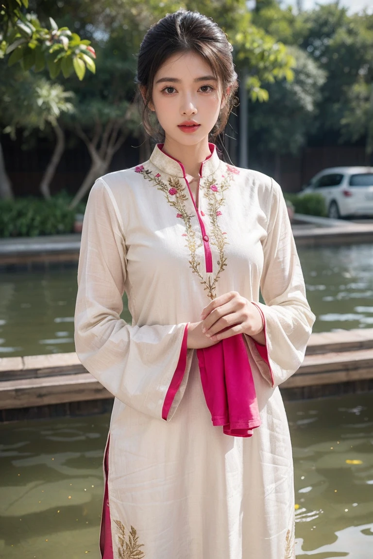 Magenta viscose-cotton kurta with beige, golden prints ad embroidery. It's a great choice for formal occasions or casual days.
Specifications
Magenta
Viscott (Viscose & Cotton)
Hand Embroidery
A-Line
Band Collar
3-Quarter Sleeve
Long
Hand Wash With Mild Detergent In Cold Water