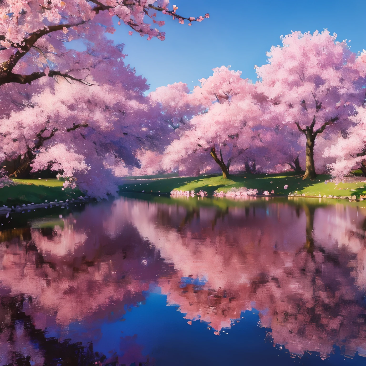 landscape／Cherry blossom trees／real／8K／4K／photograph