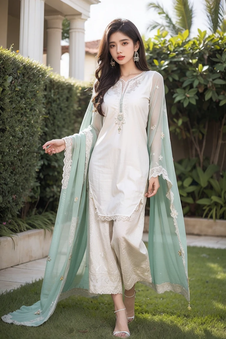 Embroidered Lawn Dress
Embroidered Chiffon Dupatta
Cotton Trouser