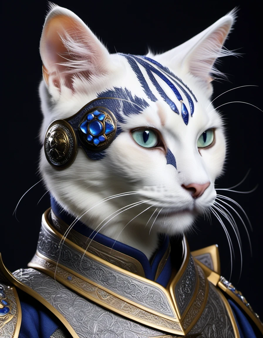 Cat Knight/Cat Cat Knight，Cat Cat Knight&#39;s armor is full of unique design。They wore armor made of fine steel or iron.，The surface is covered with fine patterns，It looks like the skin pattern of a giant cat.。The edges and joints of the armor are inlaid with silver decorations.，The texture is as fine as cat hair。The design of the helmet is particularly unique，In the shape of a cat&#39;s head，Pointed cat ears on both sides，The goggles on the forehead are like cat&#39;s eyes.，Grants the knight an all-seeing vision。In addition to the main armor，Cat Cat Knight will also be equipped with a variety of weapons。At their waists hung sharp daggers.，The blade is engraved with the mark of a cat&#39;s paw，It means swift and sharp。They also have a huge bow on their backs.，The bow is inspired by the spine of a cat，The bowstring is made of the flexible fur of cats.，The arrow shot out is like an extension of a cat&#39;s claw，Fast and precise。Cat Cat Knight&#39;s combat boots are also unique in design，Cat&#39;s claw toe，The boots are covered with soft fur，Protect your feet from injury，It also adds a wild beauty to the overall image。
At their waist，There is also an intricately carved cat pendant.，Pendant inlaid with gemstones，It is a symbol of identity，It is also their connection to the mysterious cat power.。