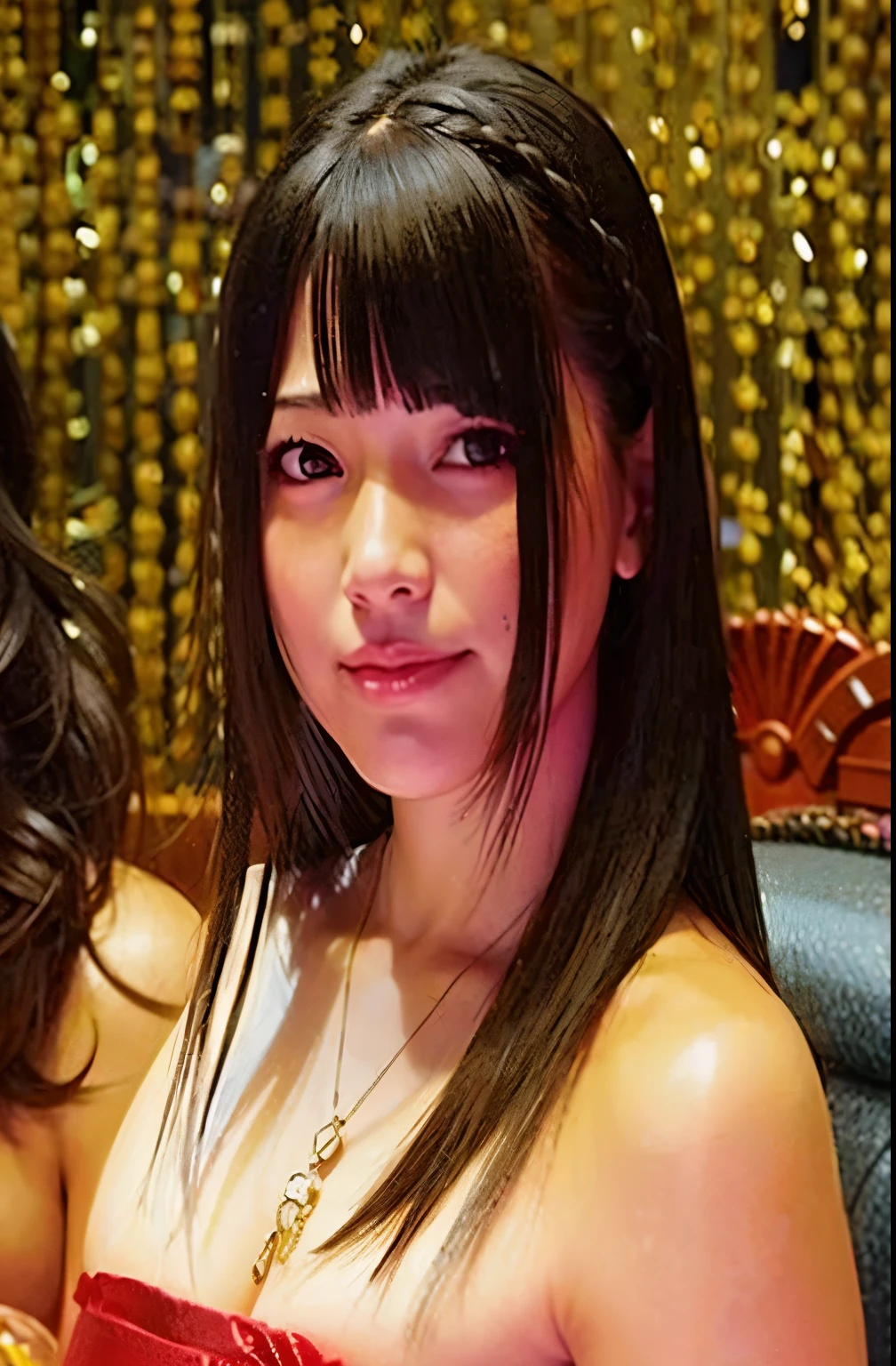 There is a woman sitting at a table with a cake, Kimi Takemura, mayuri shiina, sui ishida com cabelo preto, Ai Yazawa, deayami kojima, Yoshitomo Nara, retrato de mayuri shiina, Chiho, Chiho ashima, Narumi Kakinouchi, Ayaka