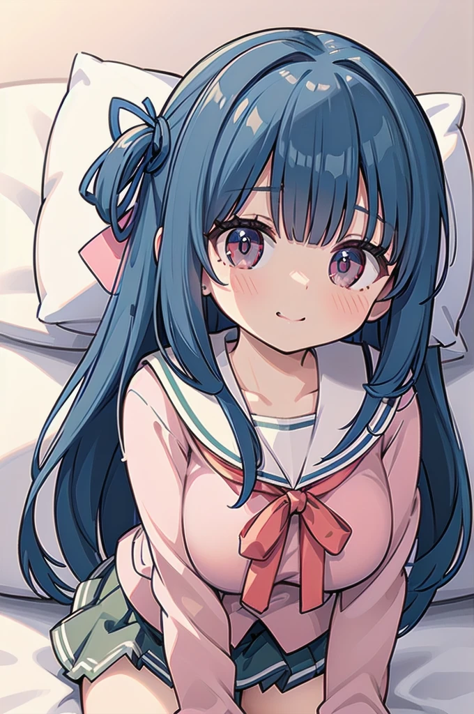 (((full body))), (((blue hair))), (((pnkserafuku))), (((vaginal,sex))), (((spread legs onbed))),(((cum in pussy))),(((from above))), (((lying on bed))),(((white bed sheet))),(((lie on the pillow))), (highest quality:1.2), alone, 1 girl, kotonoha aoi, hair ribbon, red eyes, very long hair, dull bangs, smile, looking at the viewer, (((perfect anatomy))),(masterpiece:1.0),(Highest_quality:1.0),detailed,highly detailed,ultra detailed,extremely detailed CG,super high resolution,4k,super detailed, photograph,high resolution,8K,HDR,Highly detailed CG Unity 8k wallpaper,super detailed skin,detailed beautiful eyes,detailed beautiful face,detailed beautiful face and eyes,very detailed background,perfect,lighting,colorful, bright_front_face_lighting,shiny skin,(highly detailed background),looking at the viewer,(Focus on her face), solo, upper body, looking at viewer, upper angle, perfect quality, good quality, masterpiece, HDR, UHD missionary position,masterpiece,best quality,detailed,highly detailed,ultra detailed,extremely detailed CG,high resolution,8K,super detailed skin, ((detailed beautiful eyes)),detailed beautiful face,detailed beautiful face and eyes,very detailed background,highly detailed background,(front view),(((super big breasts))),looking at viewer,The girl&#39;s breasts aren&#39;t exposed at all., You can clearly see that she has very large breasts.,((kawaii)),((orgasm face)),