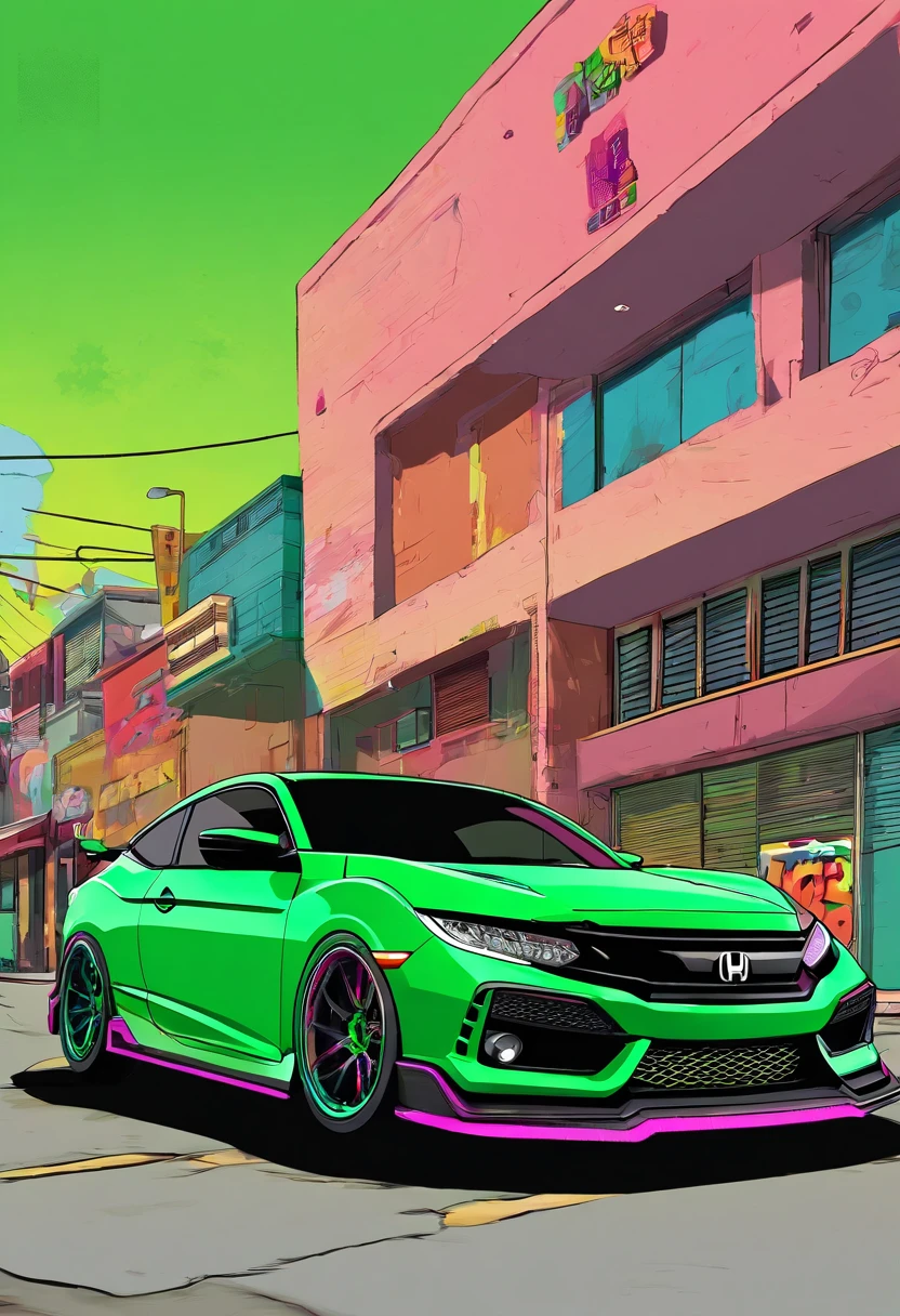 2016 Green Honda civic coupe