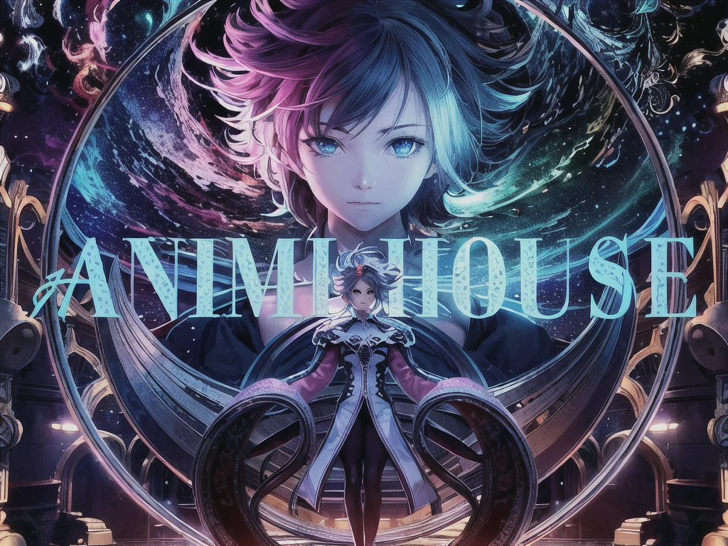 an anime house is coming to the nintendo store, style of madhouse studio anime, anime artwork, madhouse anime studios, anime cover, anime highly detailed, anime key art, 2 0 1 9 anime, anime movie, anime art nouveau cosmic display, 2 0 2 1 anime, anime fantasy artwork, style of madhouse anime, highly detailed anime, 3d anime poster