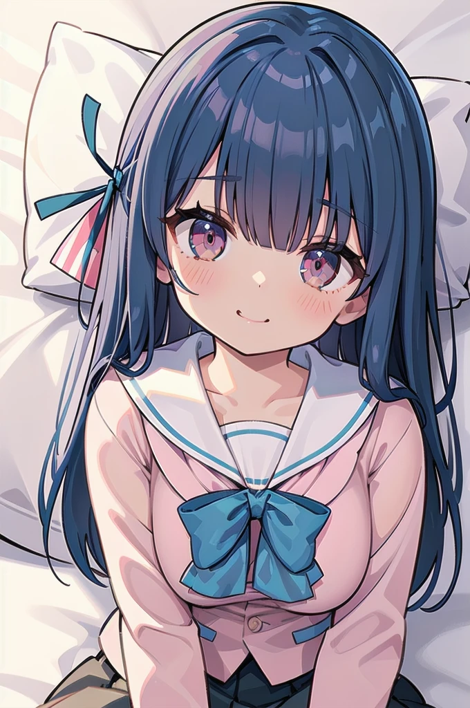 (((full body))), (((blue hair))), (((pnkserafuku))), (((vaginal,sex))), (((spread legs onbed))),(((cum in pussy))),(((from above))), (((lying on bed))),(((white bed sheet))),(((lie on the pillow))), (highest quality:1.2), alone, 1 girl, kotonoha aoi, hair ribbon, red eyes, very long hair, dull bangs, smile, looking at the viewer, (((perfect anatomy))),(masterpiece:1.0),(Highest_quality:1.0),detailed,highly detailed,ultra detailed,extremely detailed CG,super high resolution,4k,super detailed, photograph,high resolution,8K,HDR,Highly detailed CG Unity 8k wallpaper,super detailed skin,detailed beautiful eyes,detailed beautiful face,detailed beautiful face and eyes,very detailed background,perfect,lighting,colorful, bright_front_face_lighting,shiny skin,(highly detailed background),looking at the viewer,(Focus on her face), solo, upper body, looking at viewer, upper angle, perfect quality, good quality, masterpiece, HDR, UHD missionary position,masterpiece,best quality,detailed,highly detailed,ultra detailed,extremely detailed CG,high resolution,8K,super detailed skin, ((detailed beautiful eyes)),detailed beautiful face,detailed beautiful face and eyes,very detailed background,highly detailed background,(front view),(((super big breasts))),looking at viewer,The girl&#39;s breasts aren&#39;t exposed at all., You can clearly see that she has very large breasts.,((kawaii)),((orgasm face)),