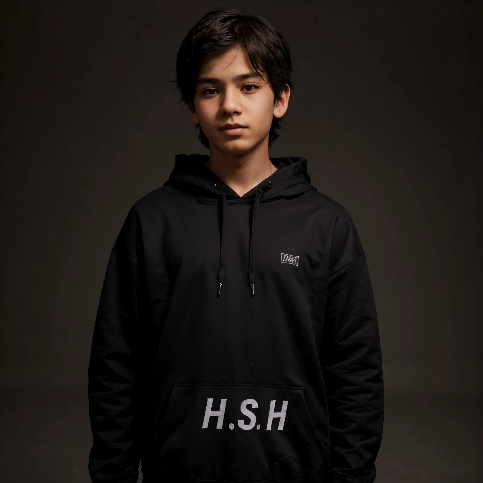Make a killer photo of a boy with his name RABBI.
who is wearing a Jacket with casual look