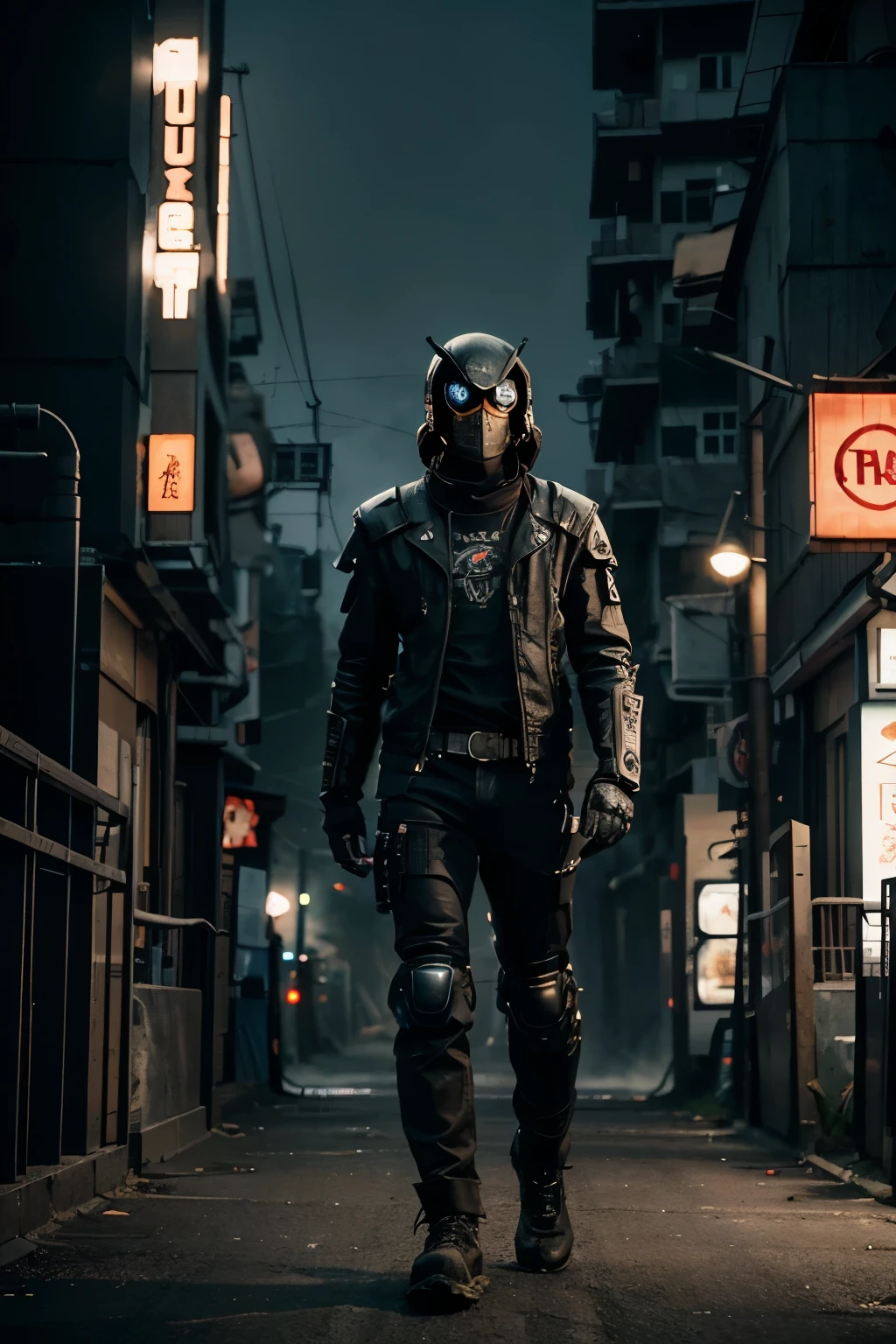 a close up of a person standing next to a robot, in the cyberpunk countryside, crow in cyber armour, from a 2 0 1 9 sci fi 8 k movie, in a post apocalyptic setting, with a giant robot owl, mystical post apocalyptic cyborg, cyberpunk photo, in cyberpunk style, realistic fantasy photography, fantasy cyberpunk horror, robot bird, small character. unreal engine 5