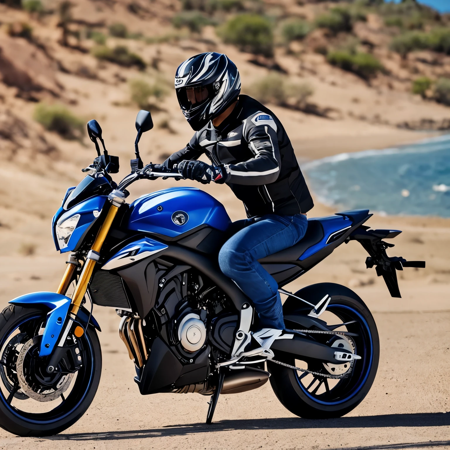 Uma moto baseada na yamaha xj6 mas com design inovador e arrojado