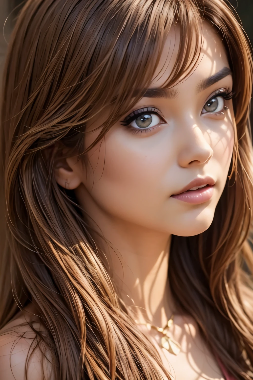 arafed image of a woman with long hair and a black top, 3 d anime realistic, photorealistic anime girl render, 8k portrait render, realistic anime 3 d style, smooth anime cg art, realistic young anime girl, realistic. cheng yi, photorealistic anime, beautiful realistic face, hyper realistic anime, stunning anime face portrait, realistic beautiful face