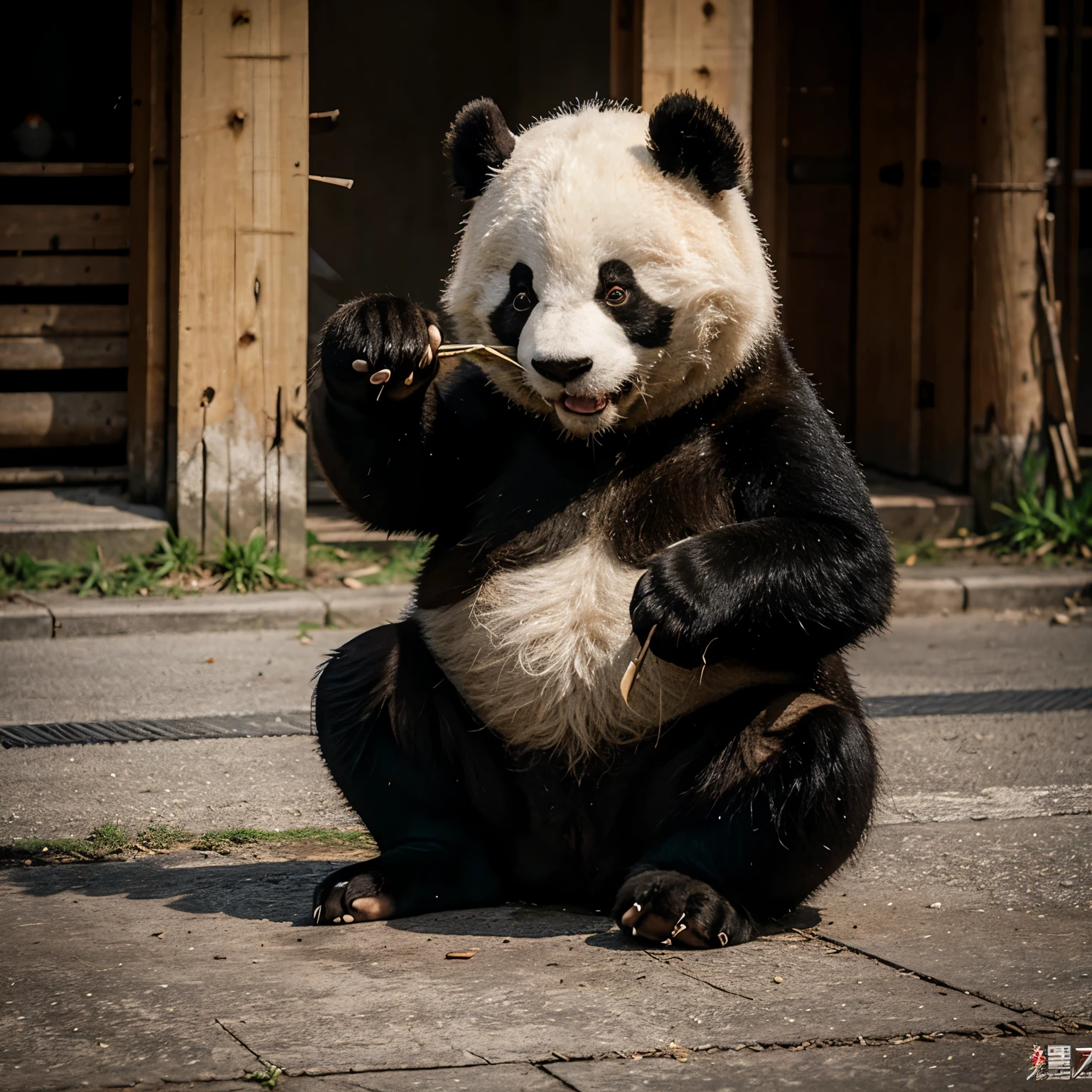 Angry panda