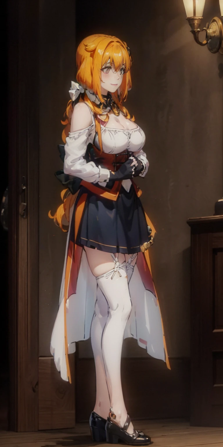 (8k, RAW photo, best quality, masterpiece, pixiv: 1.2),
(1milf, mage, magical girl, awe, brainwashed, blush, dark smile, standing: 1.2),
breast, thigh, heart-shaped pupils,
(blonde hair, shiny hair, drill hair, hair between eyes, blunt bangs: 1.2),
(blue princess dress, long skirt, puff sleeve, blue cape, white long gloves, big ribbon, tiala, white thigh high thights, pumps, jewely: 1.2), ((metalic satin)),
midtown, night, shibuya, shinjuku, tokyo, japan,  ruanyi0263, lace, edgHauteCouture,  magic circle,