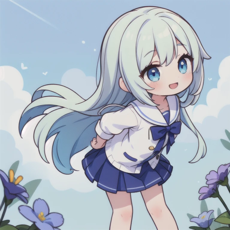 highest quality、High resolution、detailed background、(Highly detailed beautiful face:1.4)、Cute age girl、(three beautiful girls:1.2)、Sailor suit-style costume made of see-through material in cute colors、attractive thighs、Theme park、school trip、(three beautiful girlsがこちらにinnocent smileでスカートをめくる:1.5)、perfect cuteness、(innocent smile)、Thighs from below、Low angle zoom in on the thighs、Super close-up shot of thighs from below、angelic smile