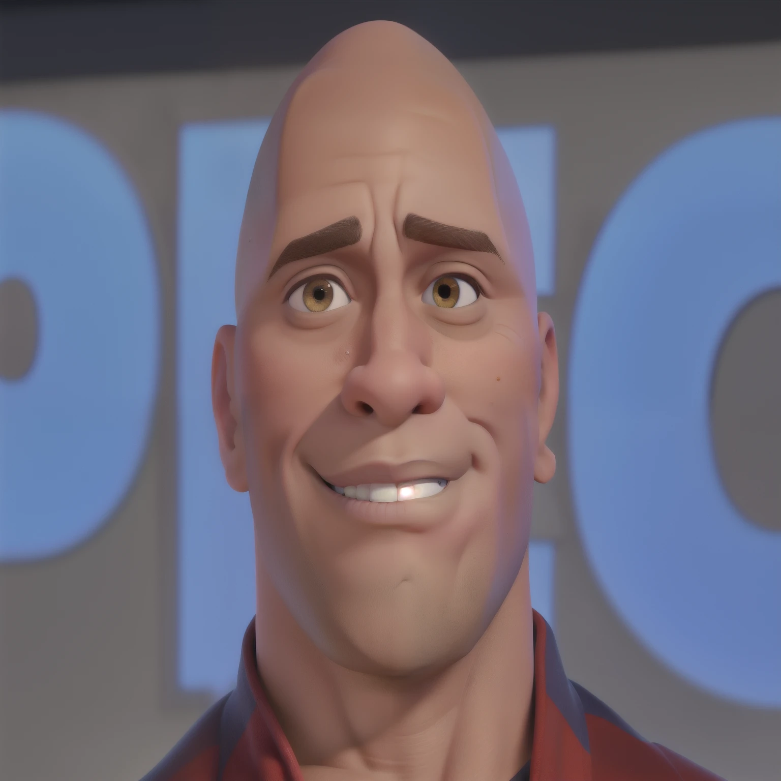 um close de um homem careca com camisa vermelha e jaqueta preta, portrait of Dwayne Johnson, a portrait of Dwayne Johnson, dwayne a rocha johnson, Dwayne Johnson, a rocha, face as of Dwayne Johnson, Dwayne Johnson in family guy, Dwayne Johnson as god of war, starring Dwayne Johnson, Dwayne Johnson as superman, Dwayne Johnson as harry potter, Dwayne Johnson as spiderman in pixar style